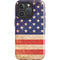 Distressed American Flag iPhone 16 Pro Impact Case